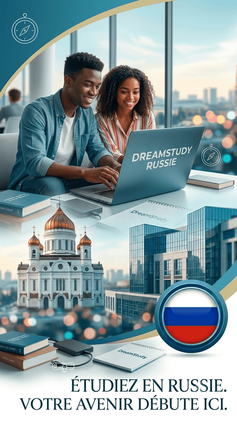 Vous rêvez d’un parcours académique international mais vous ne savez pas par où commencer ? DreamStudy Russie est votre partenaire de confiance pour ouvrir les portes des universités russes, reconnues mondialement pour leur excellence en ingénierie, technologie et sciences.