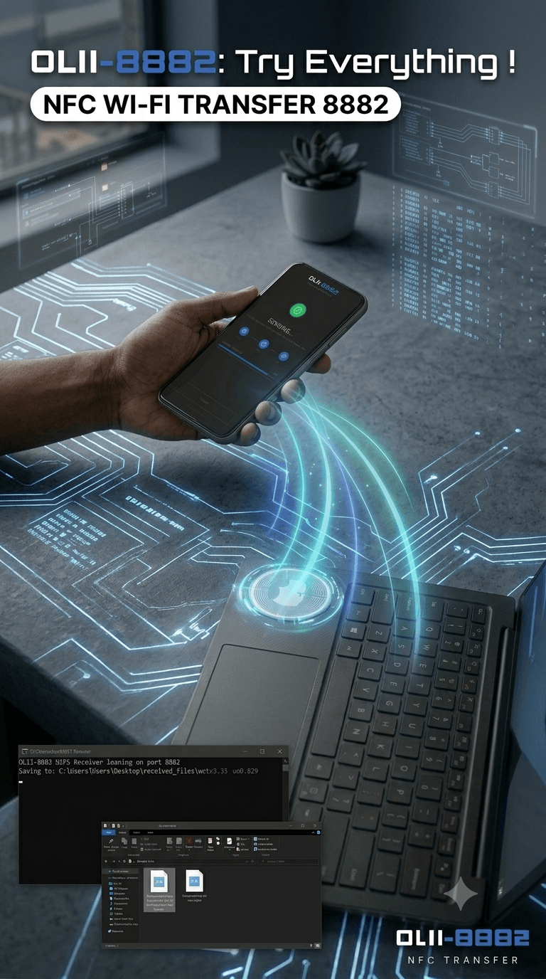 NFC Wi-Fi Transfer 8882📱.